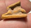 Picture of ANCIENT EGYPT.  BEAUTIFUL COLOR. GRECO - ROMAN - FAIENCE HARE AMULET . 300 B.C - 100 A.D