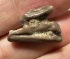 Picture of ANCIENT EGYPT.  BEAUTIFUL COLOR. GRECO - ROMAN - FAIENCE HARE AMULET . 300 B.C - 100 A.D