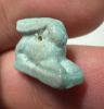 Picture of ANCIENT EGYPT.  BEAUTIFUL COLOR. GRECO - ROMAN - FAIENCE HARE AMULET . 300 B.C - 100 A.D