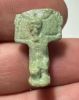 Picture of ANCIENT EGYPT.  BEAUTIFUL COLOR. GRECO - ROMAN - FAIENCE SHU AMULET . 300 B.C - 100 A.D