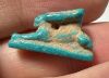 Picture of ANCIENT EGYPT.  BEAUTIFUL COLOR. GRECO - ROMAN - FAIENCE HARE AMULET . 300 B.C - 100 A.D