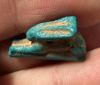 Picture of ANCIENT EGYPT.  BEAUTIFUL COLOR. GRECO - ROMAN - FAIENCE HARE AMULET . 300 B.C - 100 A.D