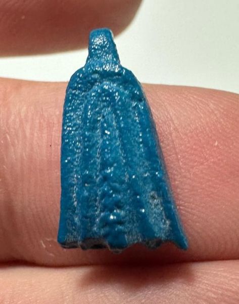 Picture of ANCIENT EGYPT.  BEAUTIFUL COLOR. GRECO - ROMAN - FAIENCE LOTUS FLOWER AMULET . 300 B.C - 100 A.D