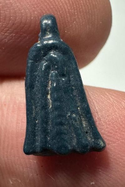 Picture of ANCIENT EGYPT.  BEAUTIFUL COLOR. GRECO - ROMAN - FAIENCE LOTUS FLOWER AMULET . 300 B.C - 100 A.D