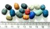 Picture of ANCIENT EGYPT.  BEAUTIFUL COLOR. GRECO - ROMAN - LOT OF 16 FAIENCE SCARABS . 300 B.C - 100 A.D