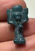 Picture of ANCIENT EGYPT.  BEAUTIFUL COLOR. GRECO - ROMAN - FAIENCE SHU AMULET . 300 B.C - 100 A.D