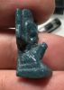Picture of ANCIENT EGYPT.  BEAUTIFUL COLOR. GRECO - ROMAN - FAIENCE SHU AMULET . 300 B.C - 100 A.D