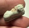 Picture of ANCIENT EGYPT. GRECO - ROMAN - FAIENCE AMULET OF A LION . 300 B.C - 100 A.D