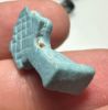 Picture of ANCIENT EGYPT.  BEAUTIFUL COLOR. GRECO - ROMAN - FAIENCE SHU AMULET . 300 B.C - 100 A.D