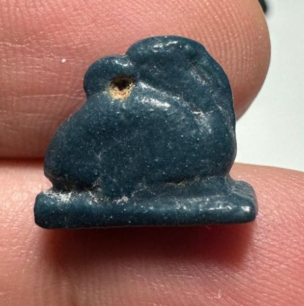 Picture of ANCIENT EGYPT.  BEAUTIFUL COLOR. GRECO - ROMAN - FAIENCE IBIS AMULET . 300 B.C - 100 A.D