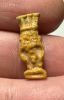 Picture of ANCIENT EGYPT.  BEAUTIFUL COLOR. GRECO - ROMAN - FAIENCE BES AMULET . 300 B.C - 100 A.D