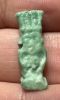 Picture of ANCIENT EGYPT.  BEAUTIFUL COLOR. GRECO - ROMAN - FAIENCE BES AMULET . 300 B.C - 100 A.D