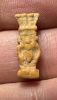 Picture of ANCIENT EGYPT.  BEAUTIFUL COLOR. GRECO - ROMAN - FAIENCE BES AMULET . 300 B.C - 100 A.D