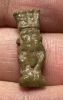 Picture of ANCIENT EGYPT.  BEAUTIFUL COLOR. GRECO - ROMAN - FAIENCE BES AMULET . 300 B.C - 100 A.D