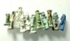 Picture of ANCIENT EGYPT.  BEAUTIFUL COLOR. GRECO - ROMAN - FAIENCE  AMULETS. LOT OF 10. 300 B.C - 100 A.D