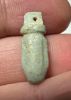 Picture of ANCIENT EGYPT.  BEAUTIFUL COLOR. GRECO - ROMAN - FAIENCE HEART AMULET . 300 B.C - 100 A.D