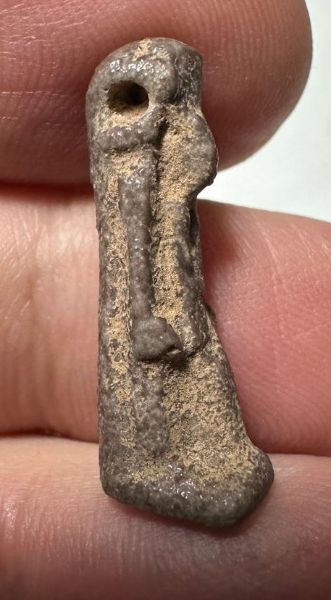 Picture of ANCIENT EGYPT.  BEAUTIFUL COLOR. GRECO - ROMAN - FAIENCE THOTH AMULET . 300 B.C - 100 A.D