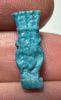 Picture of ANCIENT EGYPT.  BEAUTIFUL COLOR. GRECO - ROMAN - FAIENCE BES AMULET . 300 B.C - 100 A.D