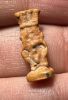 Picture of ANCIENT EGYPT.  BEAUTIFUL COLOR. GRECO - ROMAN - FAIENCE BES AMULET . 300 B.C - 100 A.D