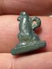 Picture of ANCIENT EGYPT.  BEAUTIFUL COLOR. GRECO - ROMAN - FAIENCE BABOON AMULET . 300 B.C - 100 A.D