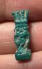 Picture of ANCIENT EGYPT.  BEAUTIFUL COLOR. GRECO - ROMAN - FAIENCE BES AMULET . 300 B.C - 100 A.D
