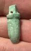 Picture of ANCIENT EGYPT.  BEAUTIFUL COLOR. GRECO - ROMAN - FAIENCE HEART AMULET . 300 B.C - 100 A.D