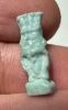 Picture of ANCIENT EGYPT.  BEAUTIFUL COLOR. GRECO - ROMAN - FAIENCE BES AMULET . 300 B.C - 100 A.D