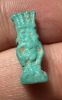 Picture of ANCIENT EGYPT.  BEAUTIFUL COLOR. GRECO - ROMAN - FAIENCE BES AMULET . 300 B.C - 100 A.D