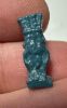 Picture of ANCIENT EGYPT.  BEAUTIFUL COLOR. GRECO - ROMAN - FAIENCE BES AMULET . 300 B.C - 100 A.D