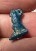 Picture of ANCIENT EGYPT.  BEAUTIFUL COLOR. GRECO - ROMAN - FAIENCE BABOON AMULET . 300 B.C - 100 A.D