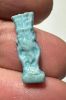 Picture of ANCIENT EGYPT.  BEAUTIFUL COLOR. GRECO - ROMAN - FAIENCE BES AMULET . 300 B.C - 100 A.D