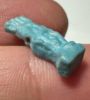 Picture of ANCIENT EGYPT.  BEAUTIFUL COLOR. GRECO - ROMAN - FAIENCE BES AMULET . 300 B.C - 100 A.D