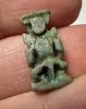 Picture of ANCIENT EGYPT.  BEAUTIFUL COLOR. GRECO - ROMAN - FAIENCE BES AMULET . 300 B.C - 100 A.D