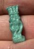 Picture of ANCIENT EGYPT.  BEAUTIFUL COLOR. GRECO - ROMAN - FAIENCE BES AMULET . 300 B.C - 100 A.D