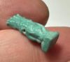 Picture of ANCIENT EGYPT.  BEAUTIFUL COLOR. GRECO - ROMAN - FAIENCE BES AMULET . 300 B.C - 100 A.D