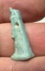 Picture of ANCIENT EGYPT.  BEAUTIFUL COLOR. GRECO - ROMAN - FAIENCE ANUBIS AMULET . 300 B.C - 100 A.D