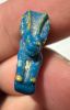 Picture of ANCIENT EGYPT.  BEAUTIFUL COLOR. GRECO - ROMAN - FAIENCE HARE AMULET . 300 B.C - 100 A.D