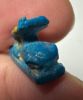 Picture of ANCIENT EGYPT.  BEAUTIFUL COLOR. GRECO - ROMAN - FAIENCE HARE AMULET . 300 B.C - 100 A.D