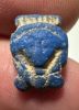 Picture of ANCIENT EGYPT.  BEAUTIFUL COLOR. GRECO - ROMAN - FAIENCE HATHOR AMULET . 300 B.C - 100 A.D