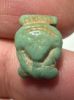 Picture of ANCIENT EGYPT.  BEAUTIFUL COLOR. GRECO - ROMAN - FAIENCE HATHOR AMULET . 300 B.C - 100 A.D