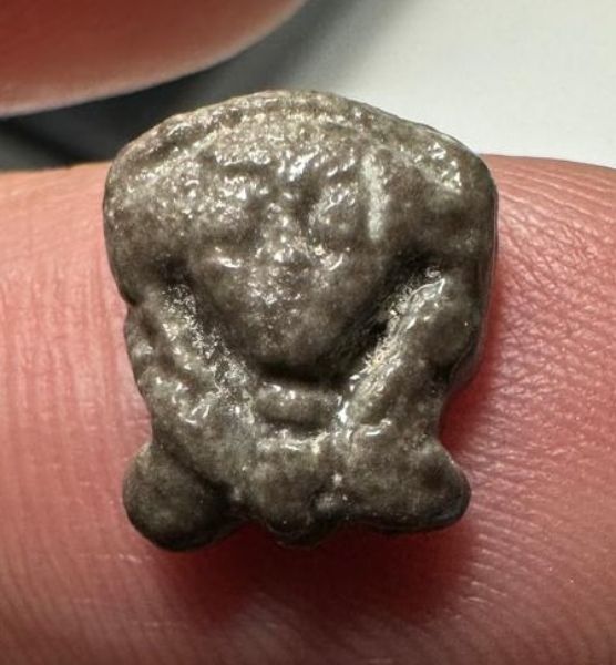 Picture of ANCIENT EGYPT.  BEAUTIFUL COLOR. GRECO - ROMAN - FAIENCE HATHOR AMULET . 300 B.C - 100 A.D