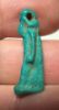 Picture of ANCIENT EGYPT.  BEAUTIFUL COLOR. GRECO - ROMAN - FAIENCE THOTH AMULET . 300 B.C - 100 A.D