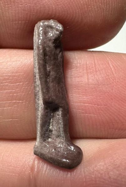 Picture of ANCIENT EGYPT.  BEAUTIFUL COLOR. GRECO - ROMAN - FAIENCE THOTH AMULET . 300 B.C - 100 A.D