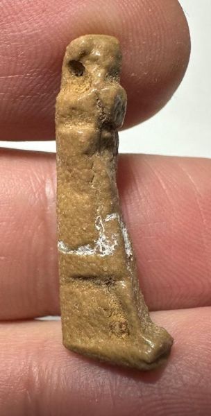 Picture of ANCIENT EGYPT.  BEAUTIFUL COLOR. GRECO - ROMAN - FAIENCE THOTH AMULET . 300 B.C - 100 A.D