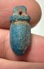 Picture of ANCIENT EGYPT.  BEAUTIFUL COLOR. GRECO - ROMAN - FAIENCE HEART AMULET . 300 B.C - 100 A.D