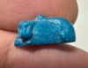 Picture of ANCIENT EGYPT.  BEAUTIFUL COLOR. GRECO - ROMAN - FAIENCE HIPPOPOTAMUS AMULET . 300 B.C - 100 A.D