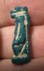Picture of ANCIENT EGYPT.  BEAUTIFUL COLOR. GRECO - ROMAN - FAIENCE TAWERET AMULET . 300 B.C - 100 A.D