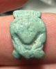 Picture of ANCIENT EGYPT.  BEAUTIFUL COLOR. GRECO - ROMAN - FAIENCE HATHOR AMULET . 300 B.C - 100 A.D
