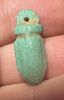 Picture of ANCIENT EGYPT.  BEAUTIFUL COLOR. GRECO - ROMAN - FAIENCE HEART AMULET . 300 B.C - 100 A.D
