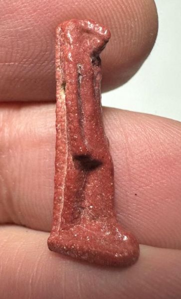 Picture of ANCIENT EGYPT.  BEAUTIFUL COLOR. GRECO - ROMAN - FAIENCE THOTH AMULET . 300 B.C - 100 A.D